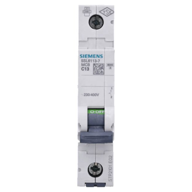 Siemens 5SL6113-7 Leitungsschutzschalter 230/400V 6kA 1-polig C 13A