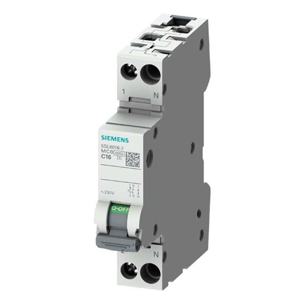 Siemens 5SL6002-7 LEITUNGSSCHUTZSCHALTER 230V 6KA 1+N-polig/1TE C2