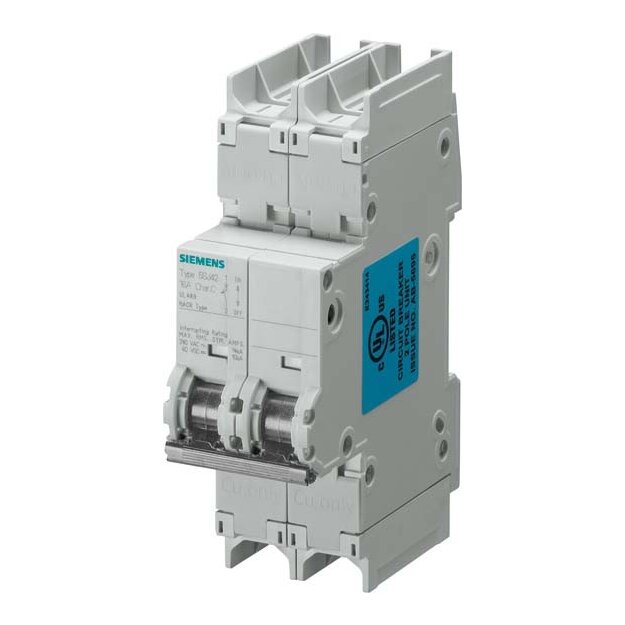 Siemens 5SJ4206-7HG41 Leitungsschutzschalter 240V 14kA 2-polig C 6A T=70mm nach UL 489