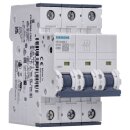 Siemens 5SY4363-7 Leitungsschutzschalter 400 V Icn: 10 kA 3P Icu: 15 kA C-Char In: 63 A
