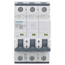 Siemens 5SY4313-7 Leitungsschutzschalter 400 V Icn: 10 kA 3P Icu: 20 kA C-Char In: 13 A