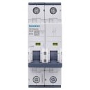 Siemens 5SY6210-6 Leitungsschutzschalter 400 V Icn: 6 kA 2P Icu: 15 kA B-Char In: 10 A
