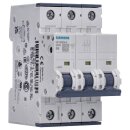 Siemens 5SY6306-6 Leitungsschutzschalter 400 V Icn: 6 kA 3P Icu: 30 kA B-Char In: 6 A