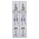 Siemens 5SY4204-7 Leitungsschutzschalter 400 V Icn: 10 kA 2P Icu: 35 kA C-Char In: 4 A