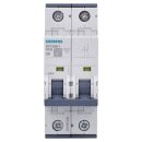 Siemens 5SY4206-7 Leitungsschutzschalter 400 V Icn: 10 kA 2P Icu: 35 kA C-Char In: 6 A