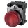 Siemens 3SU1152-6AA20-1AA0 Leuchtmelder 22mm rund Metall hochglanz rot Linse glatt AC/DC 24V