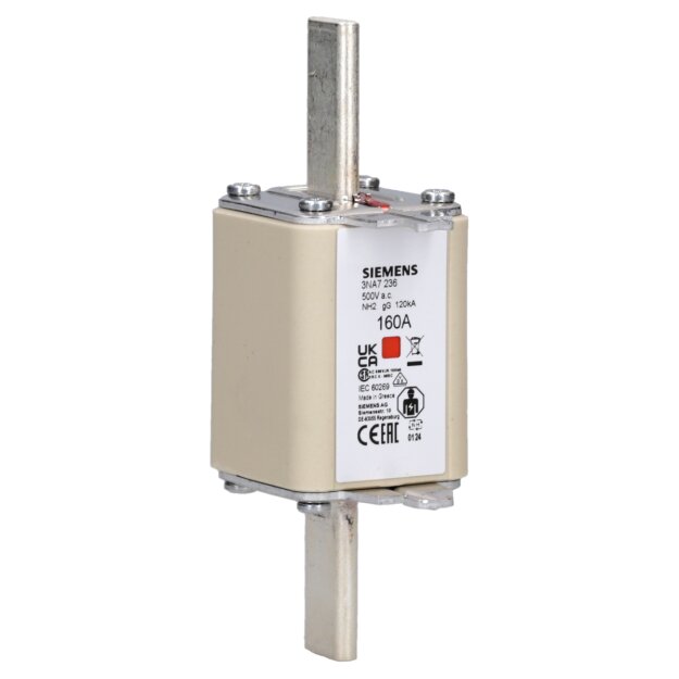 Siemens 3NA7236 NH-Sicherungseinsatz NH2 In: 160 A gG Un AC: 500 V Un DC: 440 V