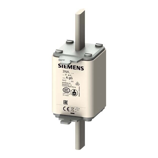 Siemens 3NA3220 NH-Sicherungseinsatz NH2 In: 50 A gG Un AC: 500 V Un DC: 440 V