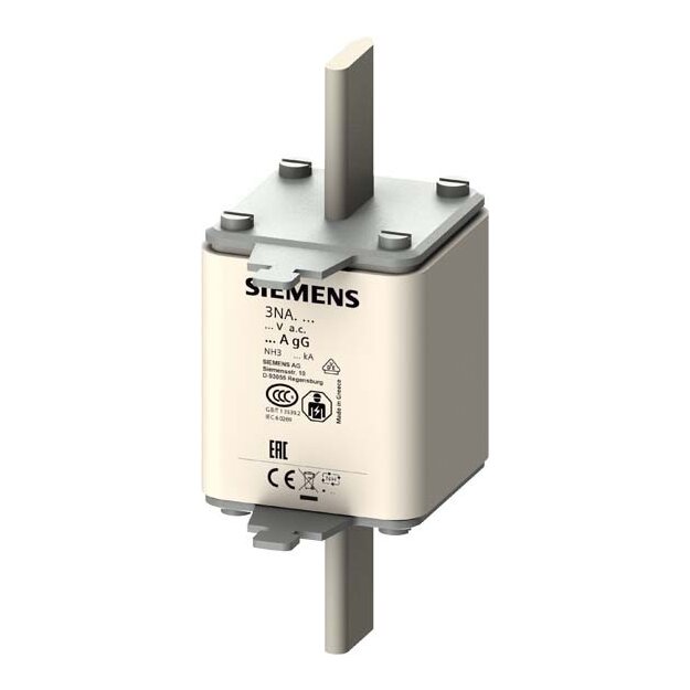 Siemens 3NA3340 NH-Sicherungseinsatz NH3 In: 200 A gG Un AC: 500 V Un DC: 440 V