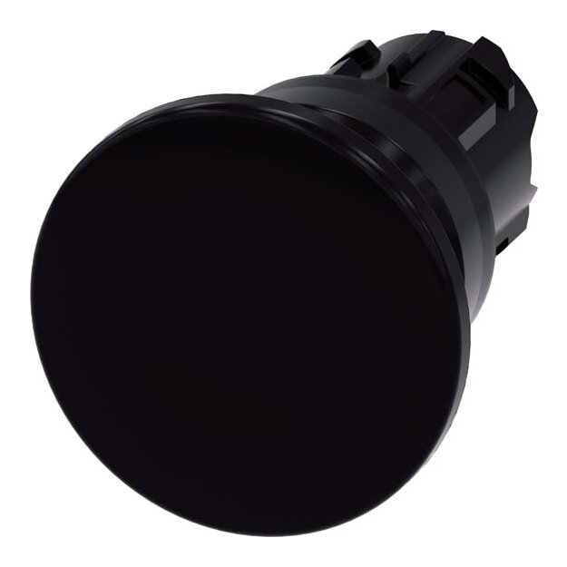 Siemens 3SU1000-1BD10-0AA0 Pilzdrucktaster 22mm rund Kunststoff schwarz 40mm