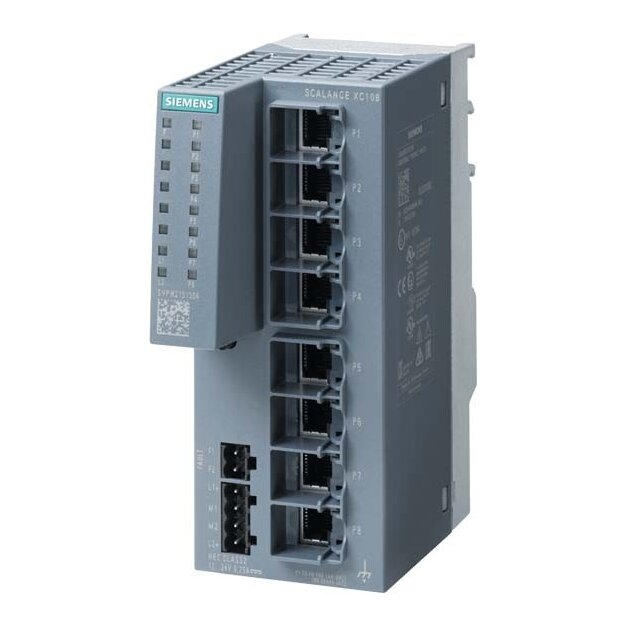Siemens 6GK5108-0BA00-2AC2 SCALANCE XC108 Unmanaged Switch 8x RJ45