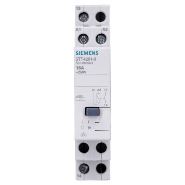 Siemens 5TT4201-0 Schaltrelais mit 1S Kontakt für AC 230V 16A Ansteuerung AC 230V