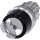 Siemens 3SU1050-4BF11-0AA0 Schlüsselschalter RONIS 22mm rund Metall hochglanz Schlüsselabzug O+I