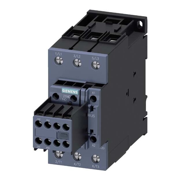 Siemens 3RT2036-1AP04 Schütz AC-3 50 A/22 kW/400V 3-polig AC 230V/50Hz 2S+2Ö Schraubanschluss