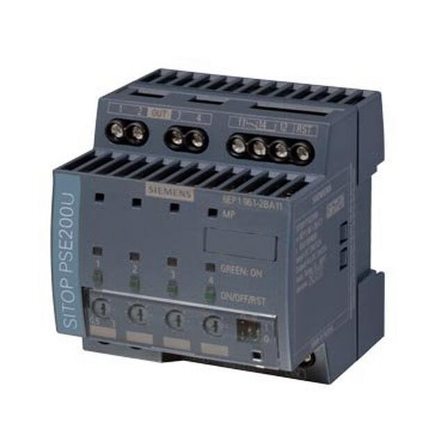 Siemens 6EP1961-2BA41 Selektivitätsmodul SITOP PSE200U DC 24 V/4 x 3 10 A mit Einzelkanalmeldung