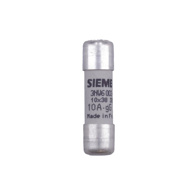 Siemens 3NW6003-1 SENTRON Zylindersicherungseinsatz 10x38 mm 10 A gG Un AC: 500 V