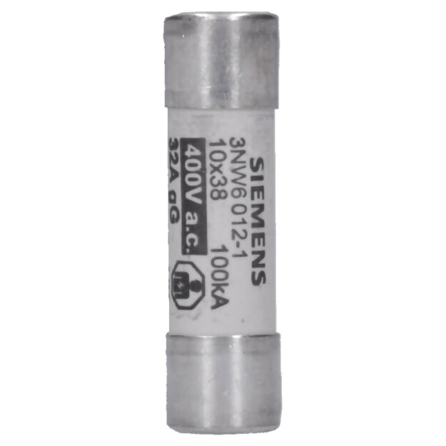 Siemens 3NW6012-1 SENTRON Zylindersicherungseinsatz 10x38 mm 32 A gG Un AC: 400 V