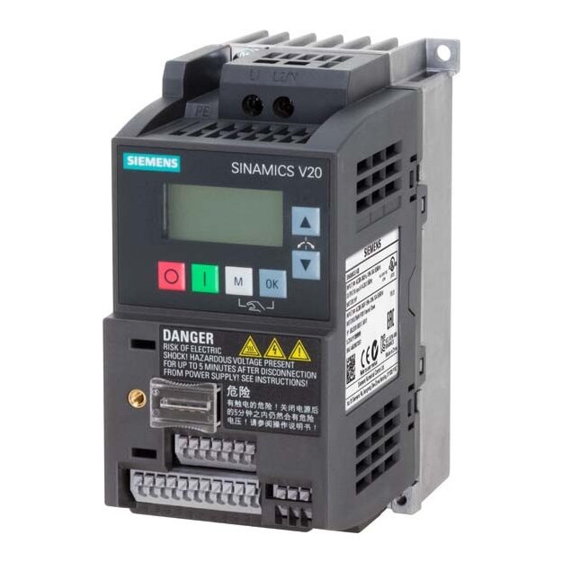Siemens 6SL3210-5BB15-5BV1 SINAMICS V20 IP20 / UL open type FSAB B 1 AC 200-240 V 0,55 kW