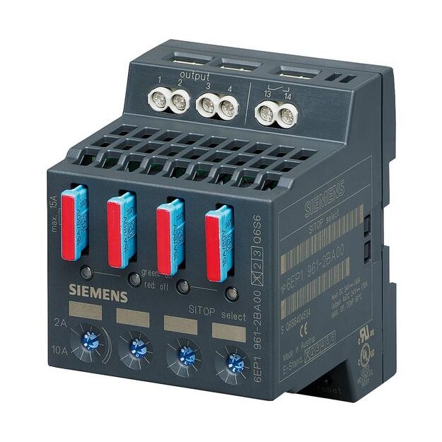 Siemens 6EP1961-2BA00 Diagnosemodul SITOP select DC 24 V/4 x 2 10 A