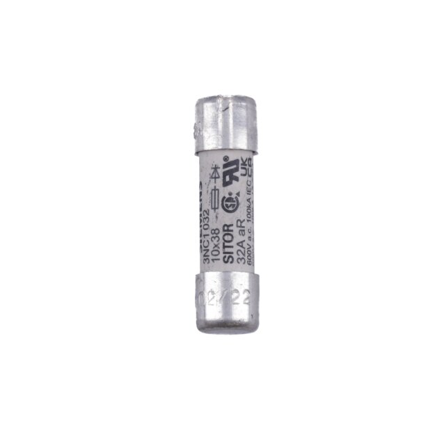 Siemens 3NC1032 SITOR-Zylindersicherungseinsatz 10x38 mm 32 A aR Un AC: 600 V