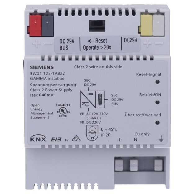 Siemens 5WG1125-1AB22 Spannungsversorgung N125/22 640mA
