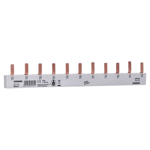 Siemens 5ST3667 Stiftsammelschiene 10mm2 Anschluss: 3-phasig/+ 8x Phase berührungssicher