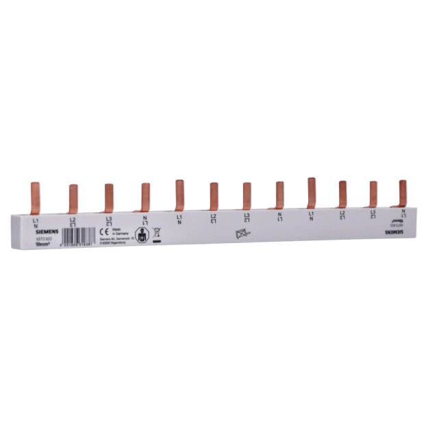 Siemens 5ST3622 Stiftsammelschiene 10mm2 Anschluss: 3x 4-phasig berührungssicher