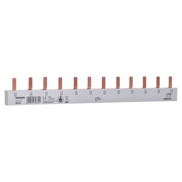 Siemens 5ST3615 Stiftsammelschiene 10mm2 Anschluss: 4x 3-phasig berührungssicher