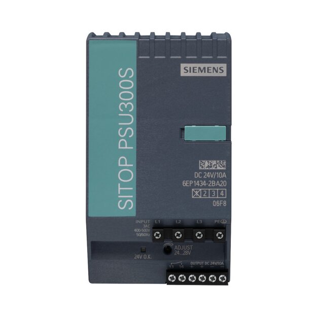 Siemens 6EP1434-2BA20 Stromversorgung SITOP PSU300S 3-phasig DC 24 V/10 A