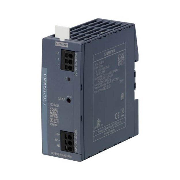 Siemens 6EP3332-7SB00-0AX0 Stromversorgung SITOP PSU6200 1-phasig DC 24 V/2,5 A