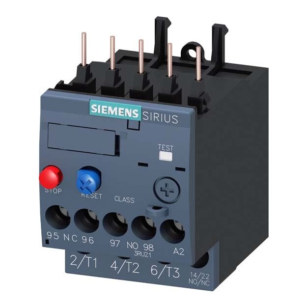 Siemens 3RU2116-1HB0 Überlastrelais 5,5-8,0A Motorschutz S00 Class 10 Schützanbau