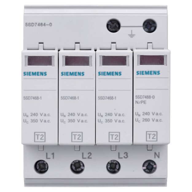 Siemens 5SD7464-0 Überspannungsableiter Typ 2 Anforderungsklasse C UC 350V Schutzbausteine