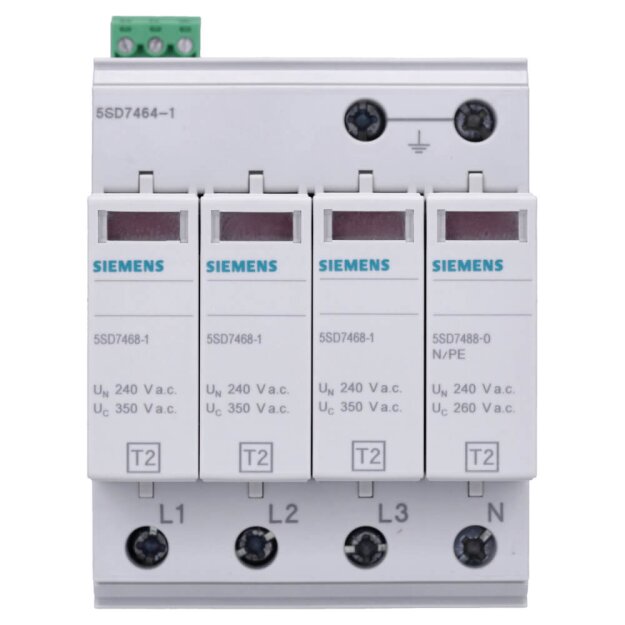 Siemens 5SD7464-1 Überspannungsableiter Typ 2 Anforderungsklasse C UC 350V Schutzbausteine