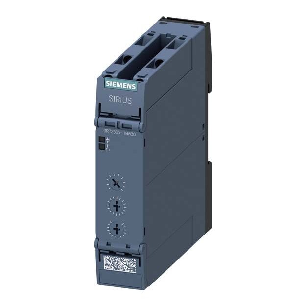 Siemens 3RP2505-1BW30 Zeitrelais 2W 27 Funktionen 15 Zeitbereiche (1,3,10,30,100) (s min h)