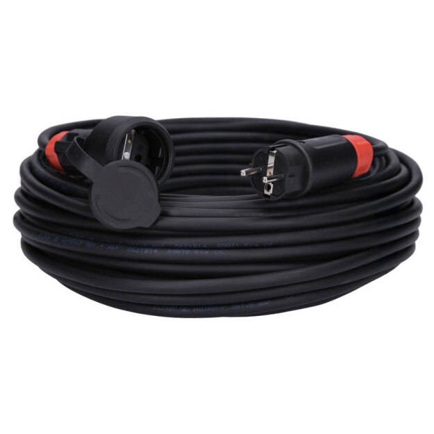 Schuko Steckdose Verlängerungskabel H07RN-F 3x1,5 16/3 230V 16A IP54 25m