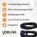 Voxura CEE-Adapterleitung Schuko-Stecker CEE-Kupplung H07RN-F 3x1,5 IP44 1m
