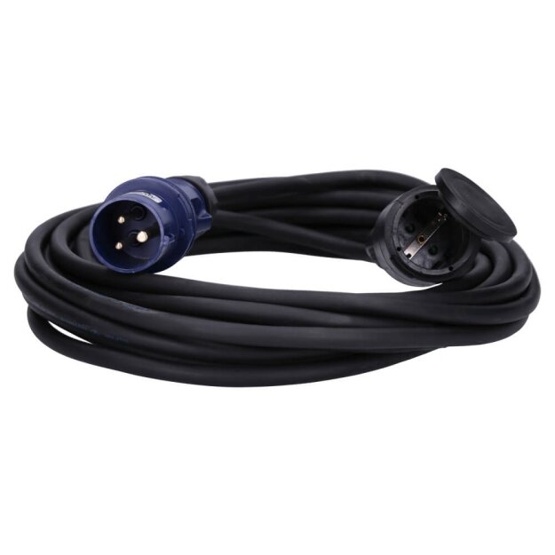 Voxura CEE-Adapterleitung Schuko-Kupplung CEE-Stecker H07RN-F 3x2,5 IP44 10m