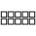 10x Jung LS981SWM Rahmen 1-fach Graphitschwarz Matt Serie LS