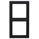 10x Jung LS982SWM Rahmen 2-fach Graphitschwarz Matt Serie LS