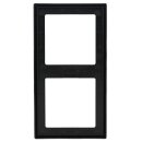 10x Jung LS982SWM Rahmen 2-fach Graphitschwarz Matt Serie LS