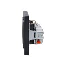 GIRA E2 Set: 2x Steckdose 418828 + 2-fach Rahmen 021223, anthrazit
