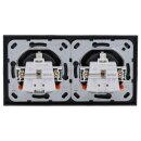 GIRA E2 Set: 2x Steckdose 418828 + 2-fach Rahmen 021223, anthrazit