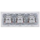 Gira Set: 3x Steckdose 445303 + 3fach Rahmen 021312