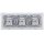 Gira Set: 3x Steckdose 445303 + 3fach Rahmen 021312