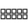 10x Jung A5581BFSWM Rahmen 1-fach A 550 Graphitschwarz Matt Serie A