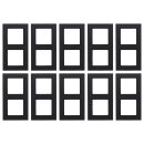 10x Jung A5582BFSWM Rahmen 2-fach A 550 Graphitschwarz...