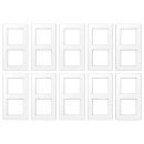 10x Jung A5582BFWWM Rahmen 2-fach A 550 Schneeweiß...
