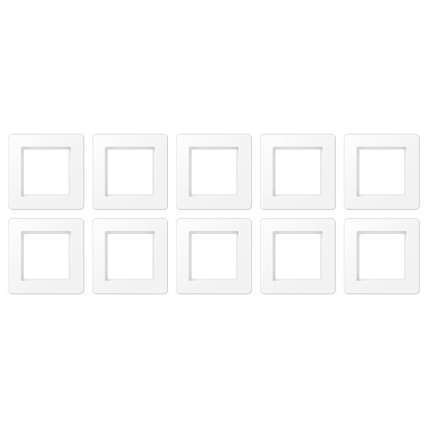 Jung AF581BFWWM Rahmen 1fach A flow (Thermoplast bruchsicher) Schneeweiß Matt Serie A (10er)
