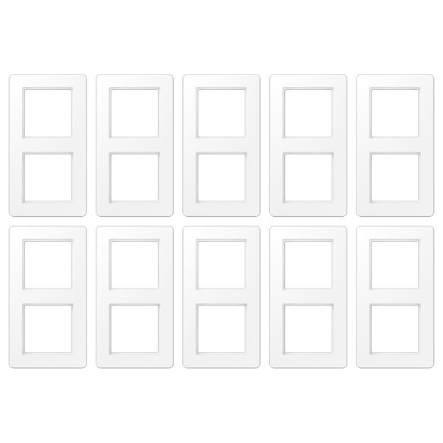 Jung AF582BFWWM Rahmen 2fach A flow (Thermoplast bruchsicher) Schneeweiß Matt Serie A (10er)
