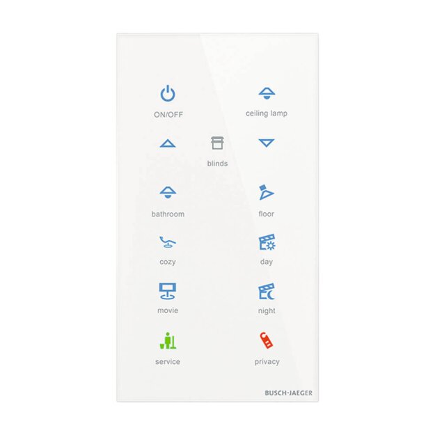 Busch-Jaeger TB/U12-CG Touch-Bedienelement 12-fach Konfigurierbares Gerät Busch-Installationsbus® KNX 2CKA006300A1645